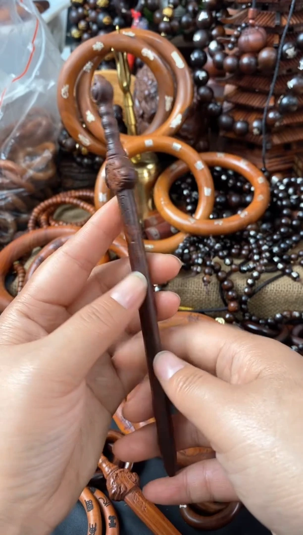 【闪购商品】木桃木19公分天师剑发簪随机