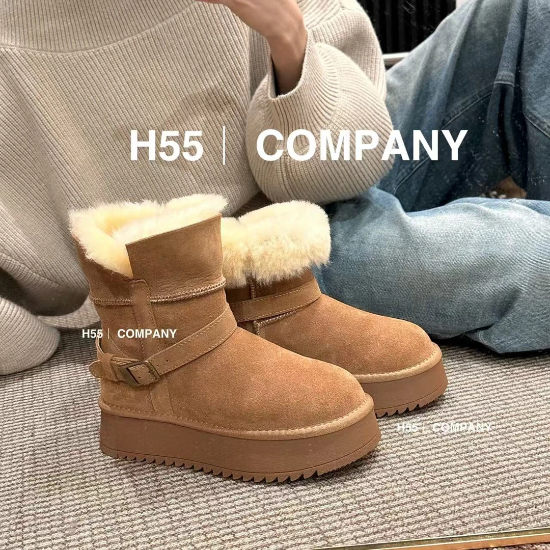 【卡麦酱肉肉】H55-【1200g加厚】冬季暖心必备丨加厚雪地靴28-2000