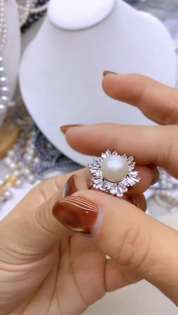 未镶嵌1淡水珍珠戒指