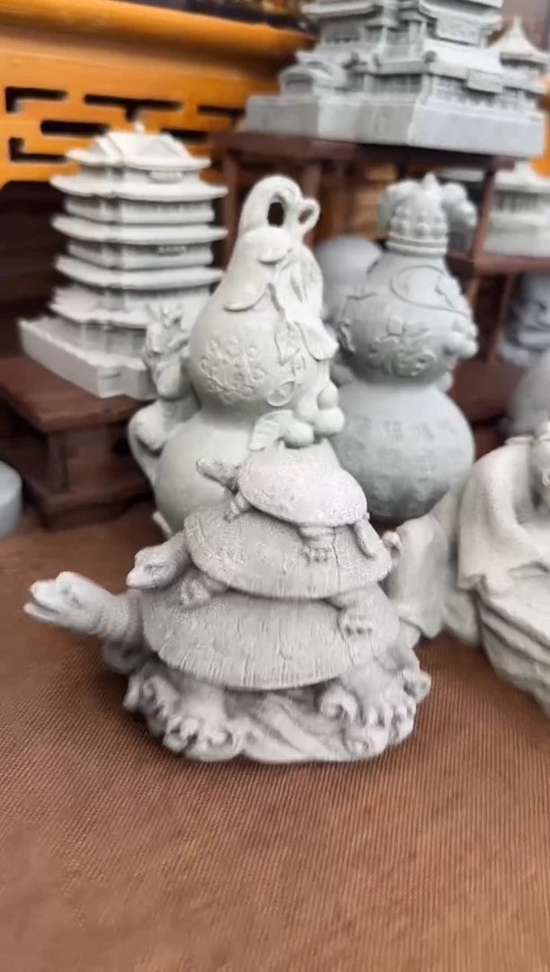 石材青砂石三叠龟