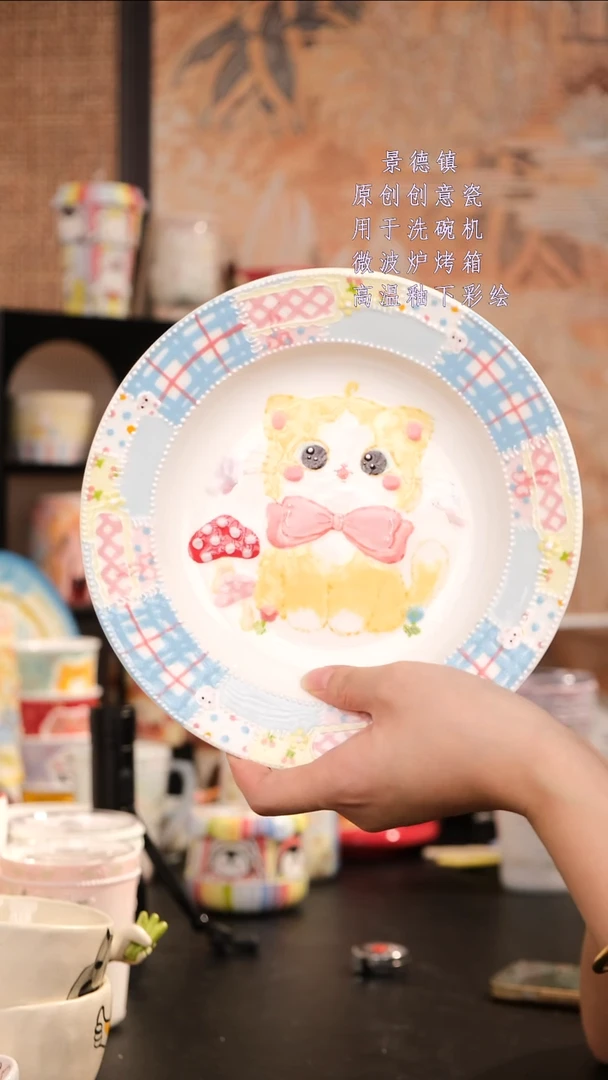 摆件景德镇手工手绘设计款