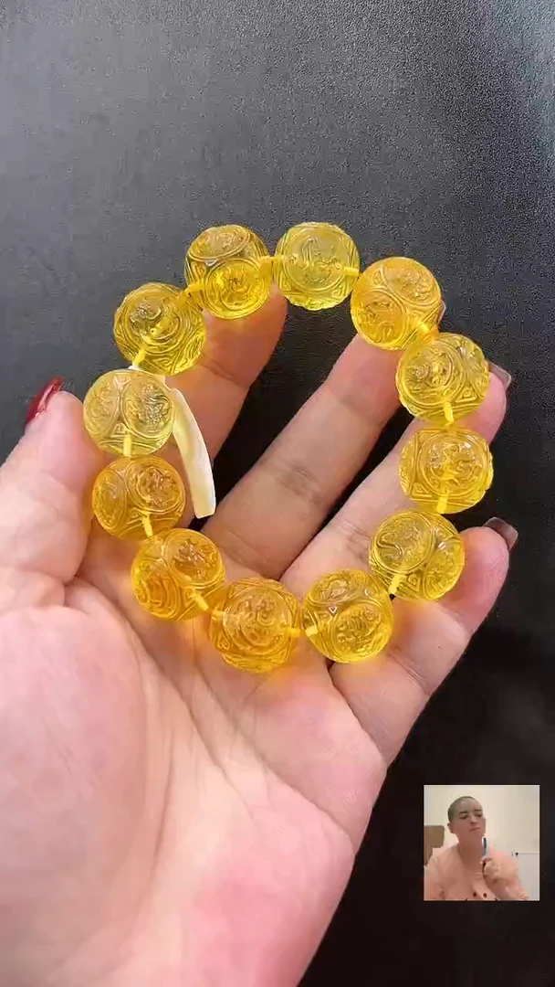 未镶嵌颈饰琥珀手串