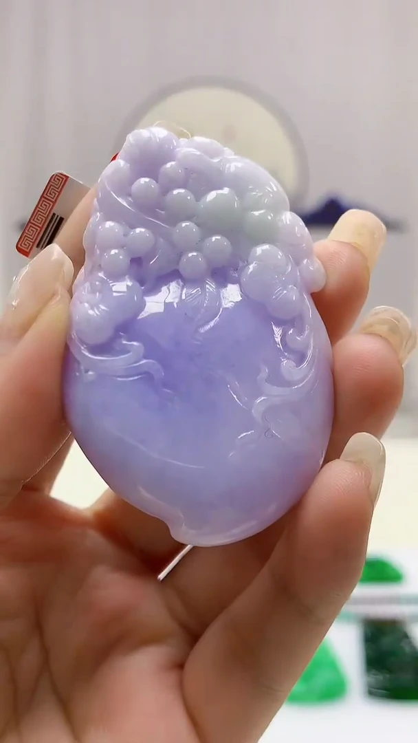 定制翡翠未镶嵌5158ms-毛货129桃子赠珠链