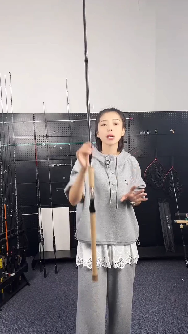2.1m碳素（瑕疵杆没有售后 介意勿拍）软木雷强2.1米直柄