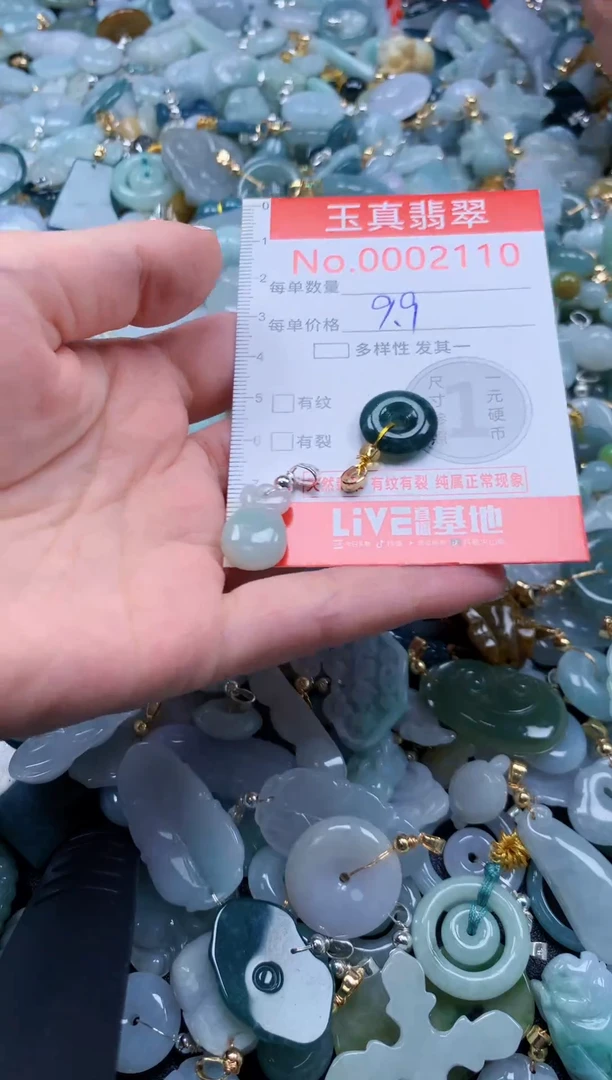 翡翠未镶嵌吊坠(不含链)2110