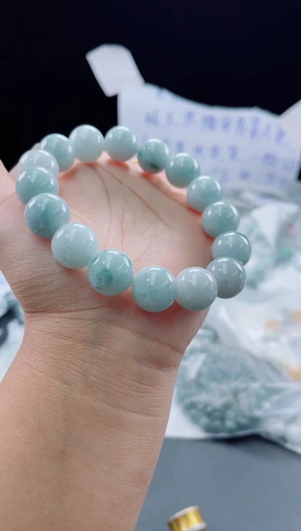 未镶嵌定制翡翠珠串