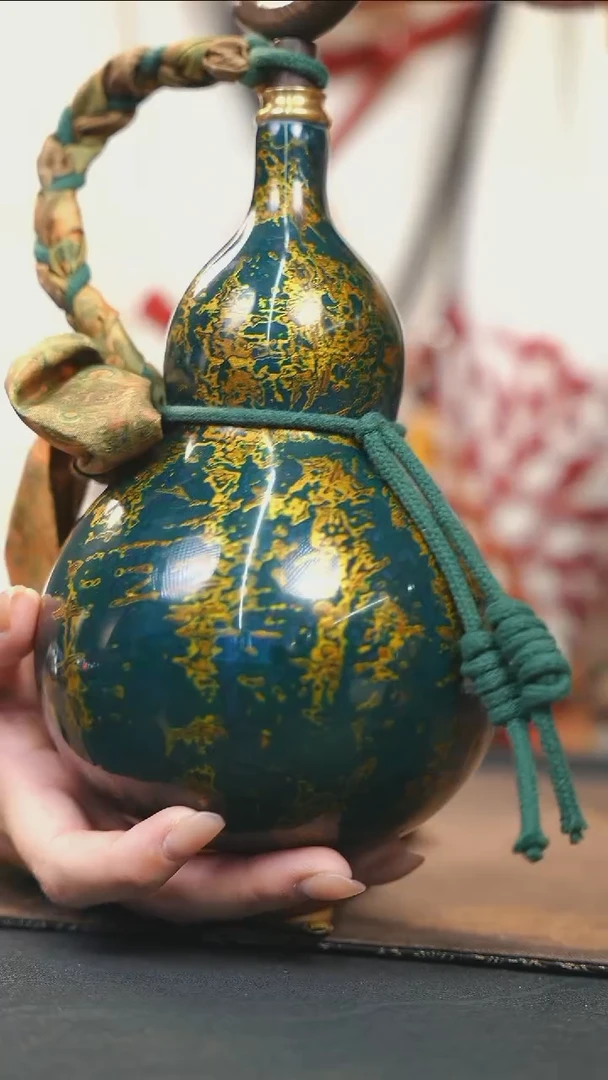 【闪购商品】RZ180大漆酒葫芦不包手串及旋转底座