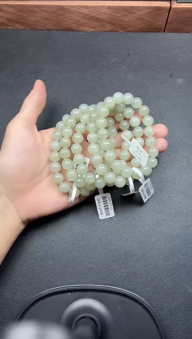 未镶嵌手串和田玉且末微色差近矿卡10手串L多样性发货拍一发其一