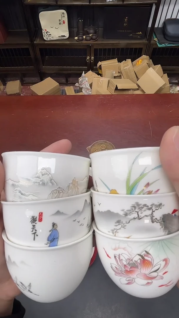 茶具临时链接瓷盖碗