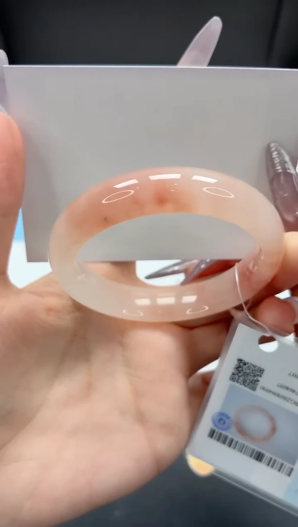 石英质玉手镯未镶嵌335/52.5桃花