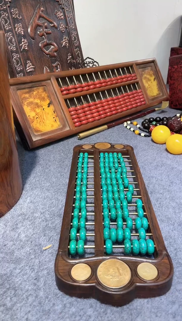 【闪购商品】贡木木雕1111111 绿算盘