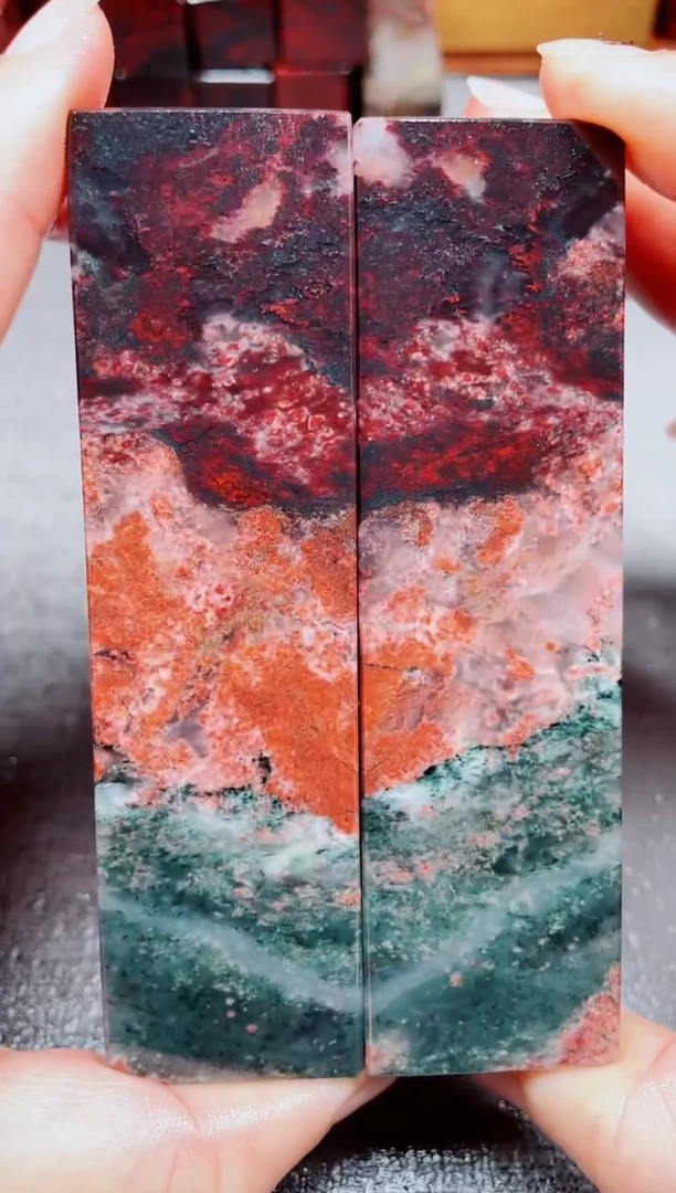 玉桂林鸡血玉素章--32