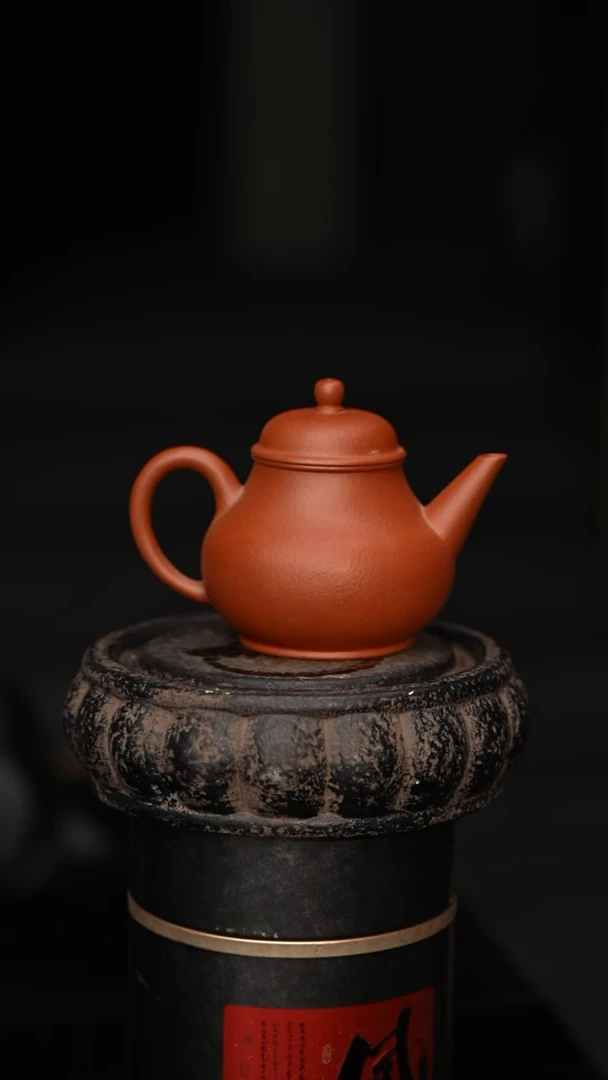 茶壶紫砂老朱泥芭乐水平135毫升