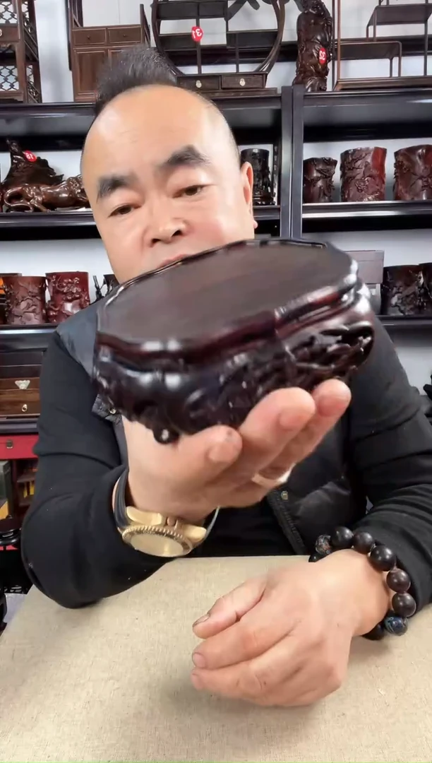 木老李红木工艺品101瑕疵