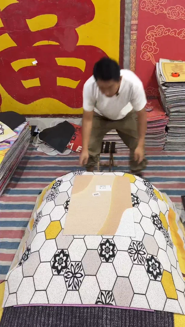不退不换瑕疵丝圈地毯50*70cm092