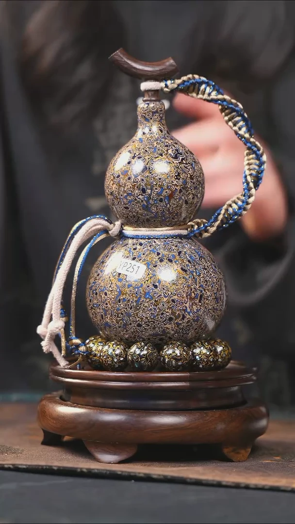 【闪购商品】YP251漆艺酒葫芦不包手串及旋转底座