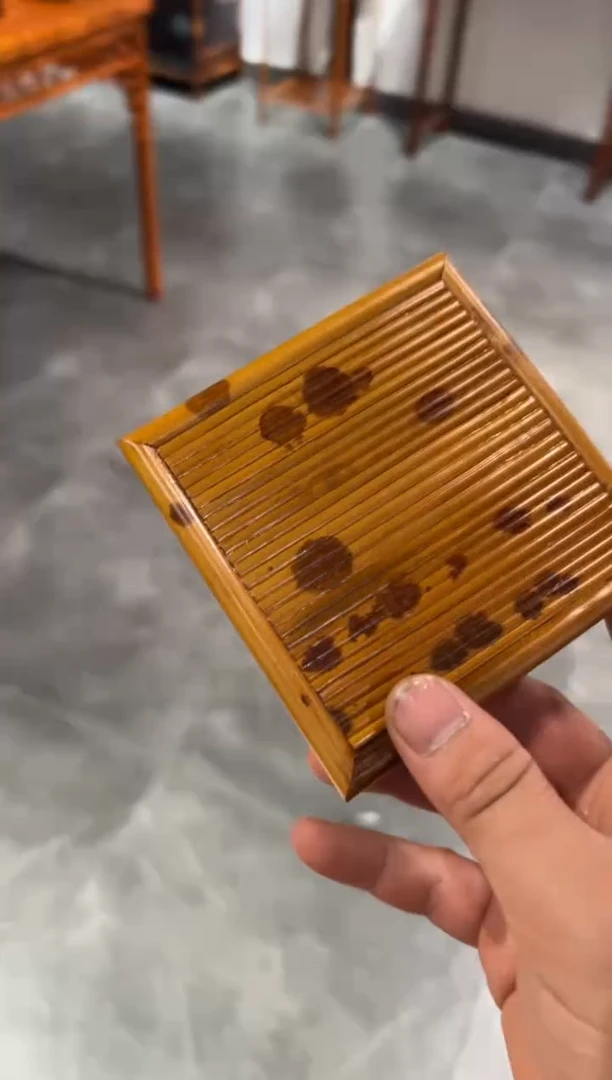 扇子团*福建湘妃竹底座