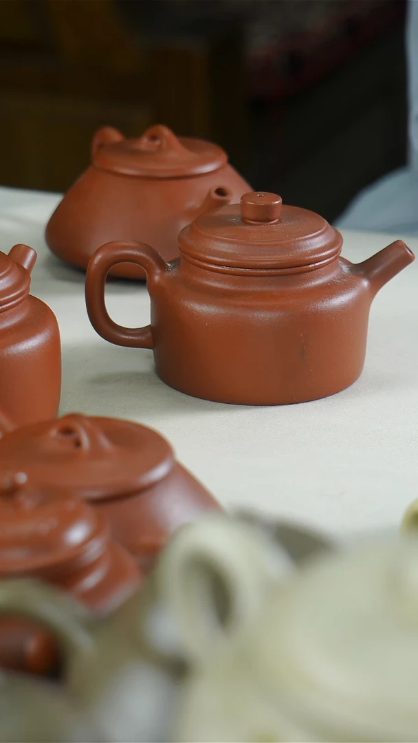茶壶紫砂沈*优朱泥瑕疵 半手工
