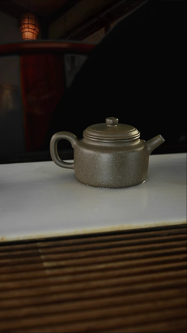 茶壶紫砂烟****。天青德钟180毫升