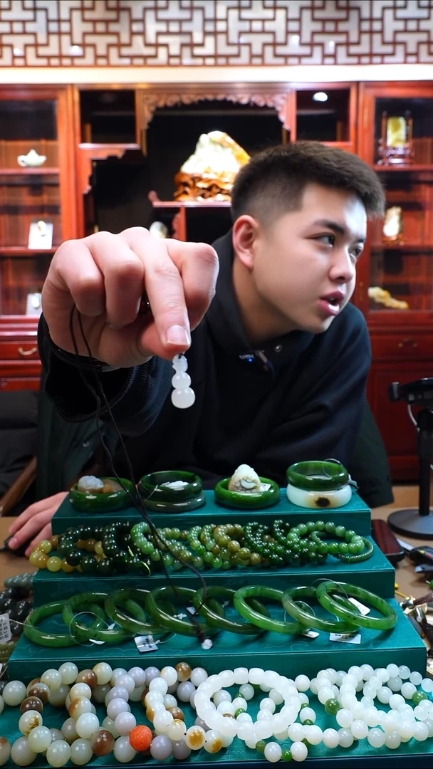 未镶嵌手链和田玉白玉葫芦