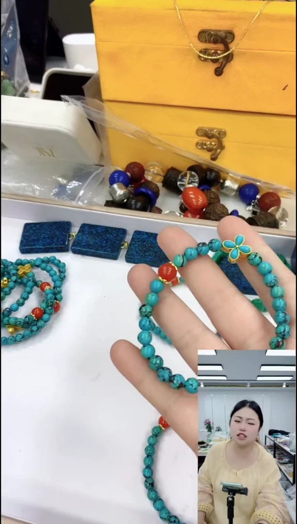 玛瑙/玉髓颈饰合金2873手串