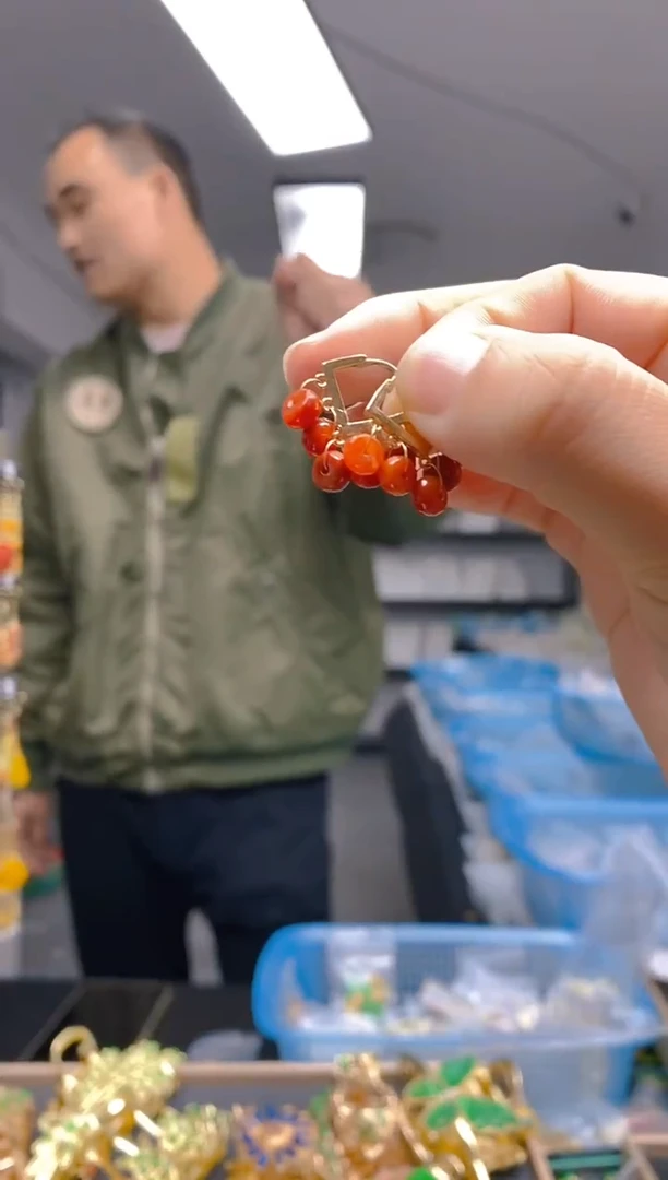 【闪购商品】翡翠耳饰合金166翡翠耳包