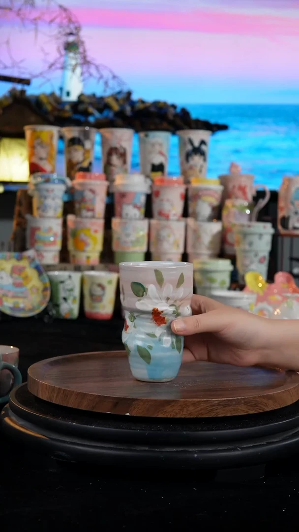 陶瓷便携款手工手绘景德镇陶瓷