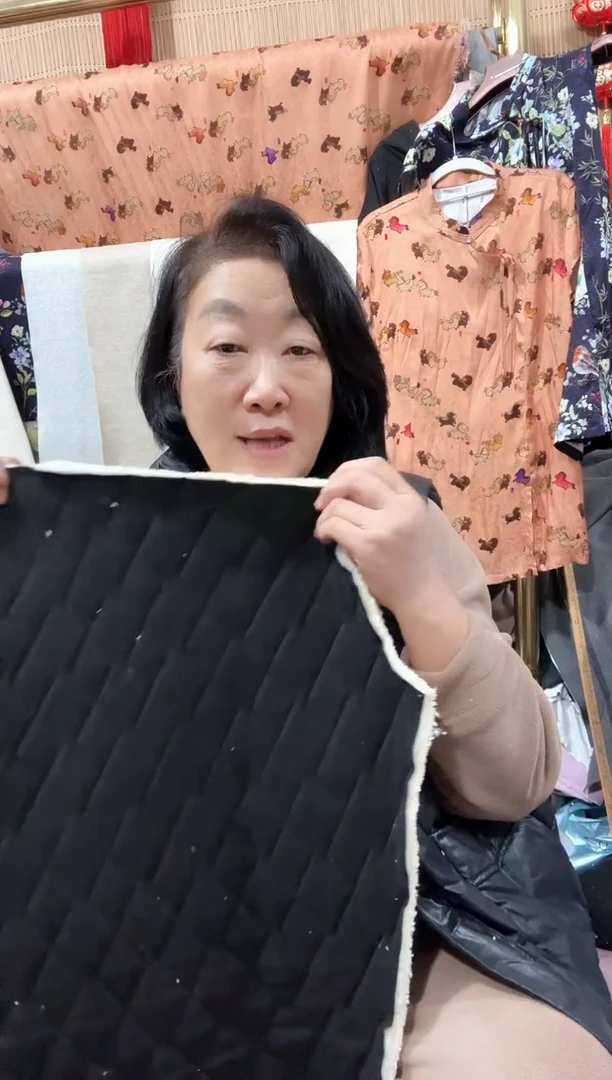 残 仿羊羔毛黑色女款棉裤裁片一条一单不带腰布.跳线有折字不包邮