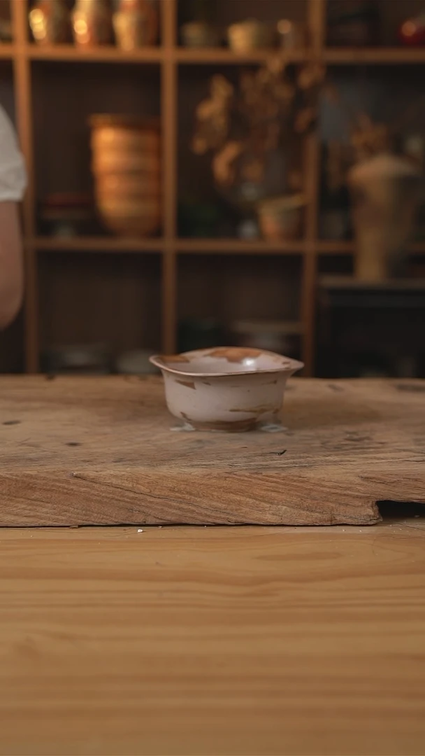 橡皮粉系列的小号草帽米饭碗1个