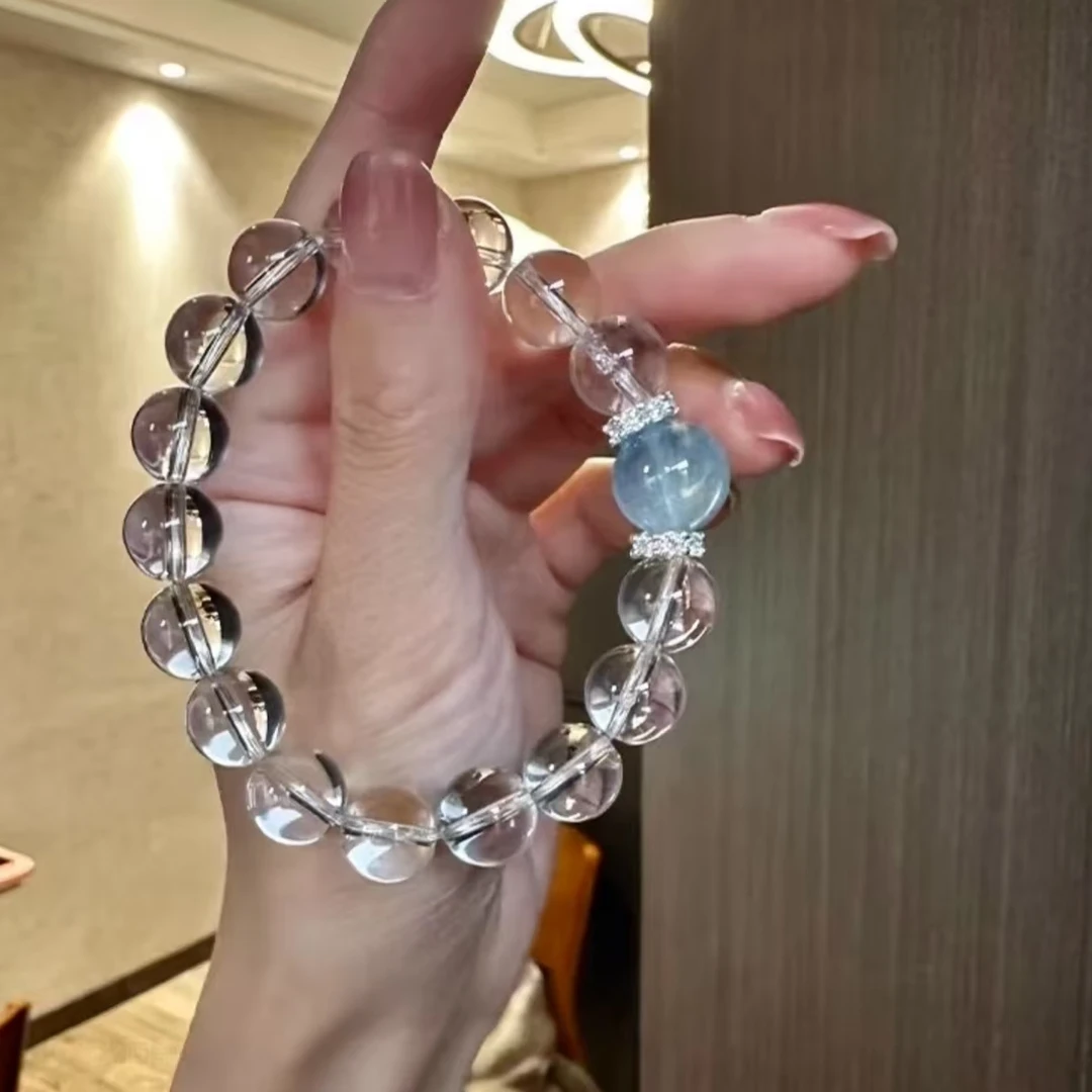 铜合金手链 海蓝手链白水设计款