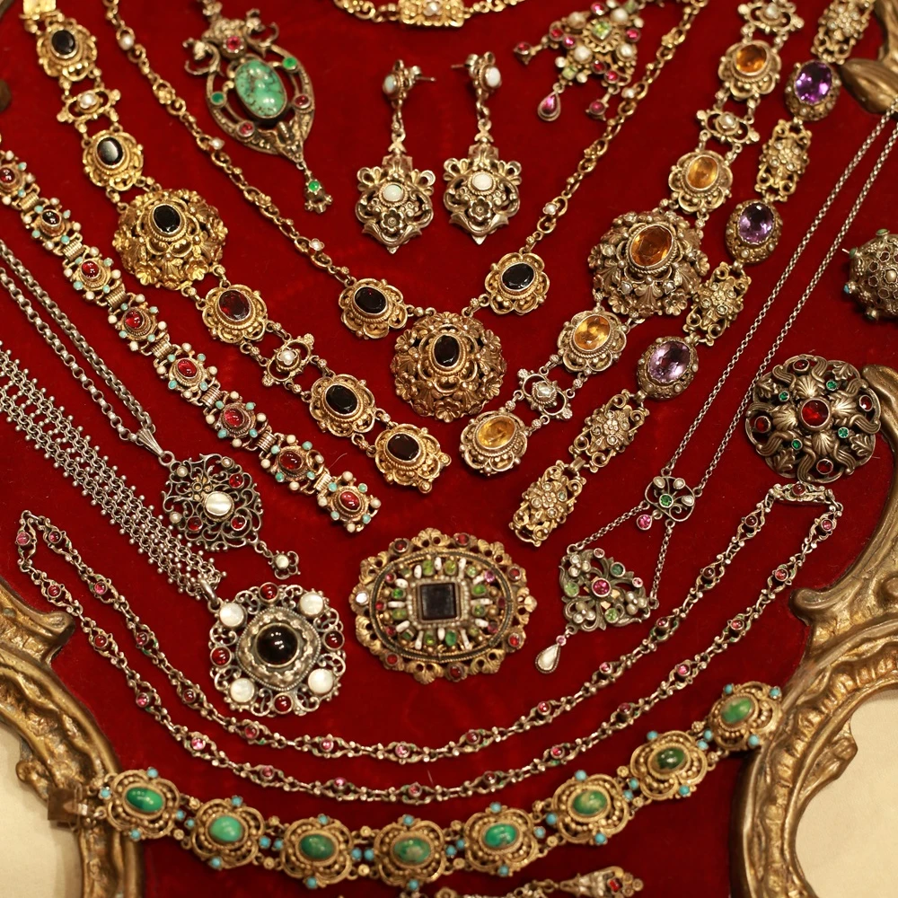 800银银制品 （妹妹）欧洲银鎏金925古董银饰800银古董首饰饰品戒指