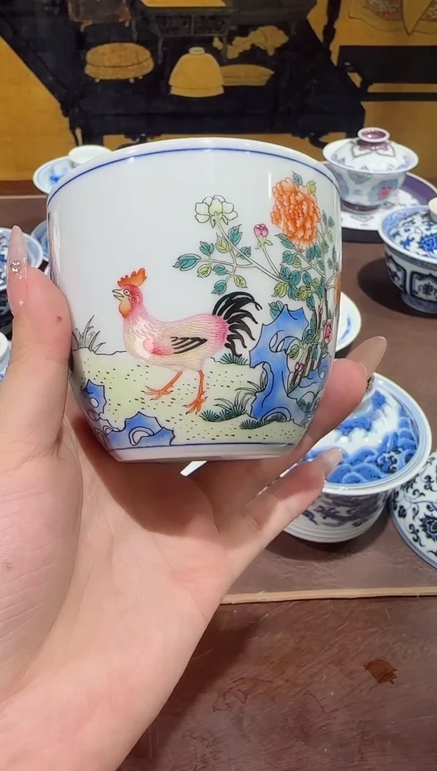 瓷片高**水景德镇瓷器茶器茶杯