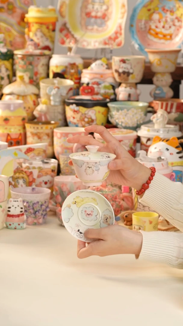 其他陶景德镇釉下彩手绘设计师款陶瓷