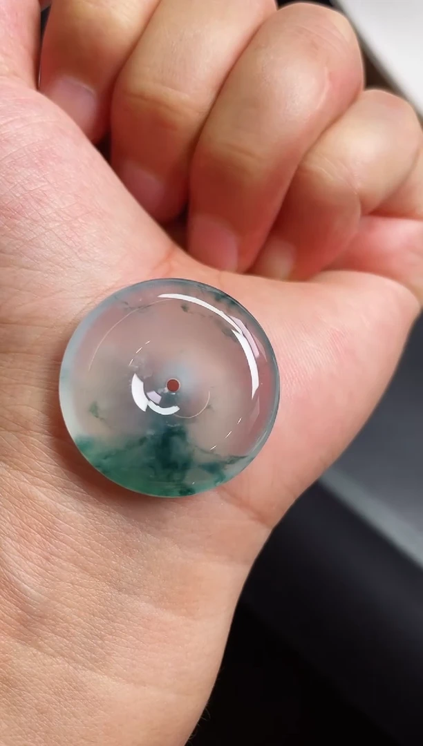 颈饰未镶嵌翡翠【20】平安扣 尺寸 28.8   5.9mm