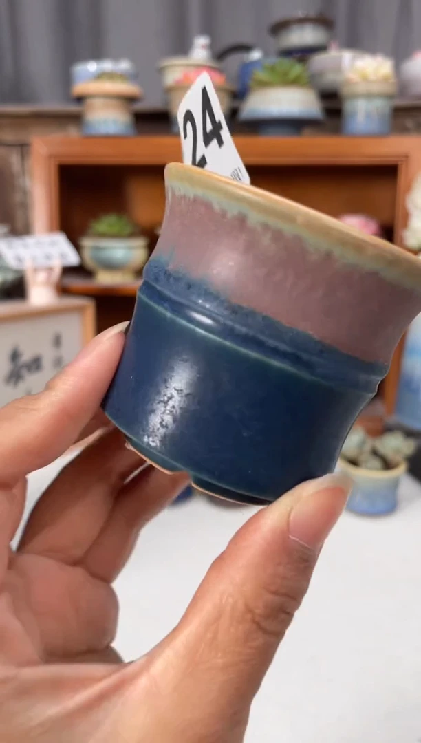 瓷片724知木小芳花盆