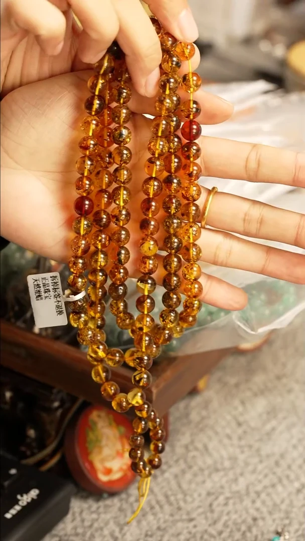 裸石琥珀未镶嵌z****n直播间花珀40号