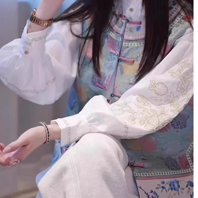 单马甲/新中式国风高级感独特宋锦印花马甲背心女2025春