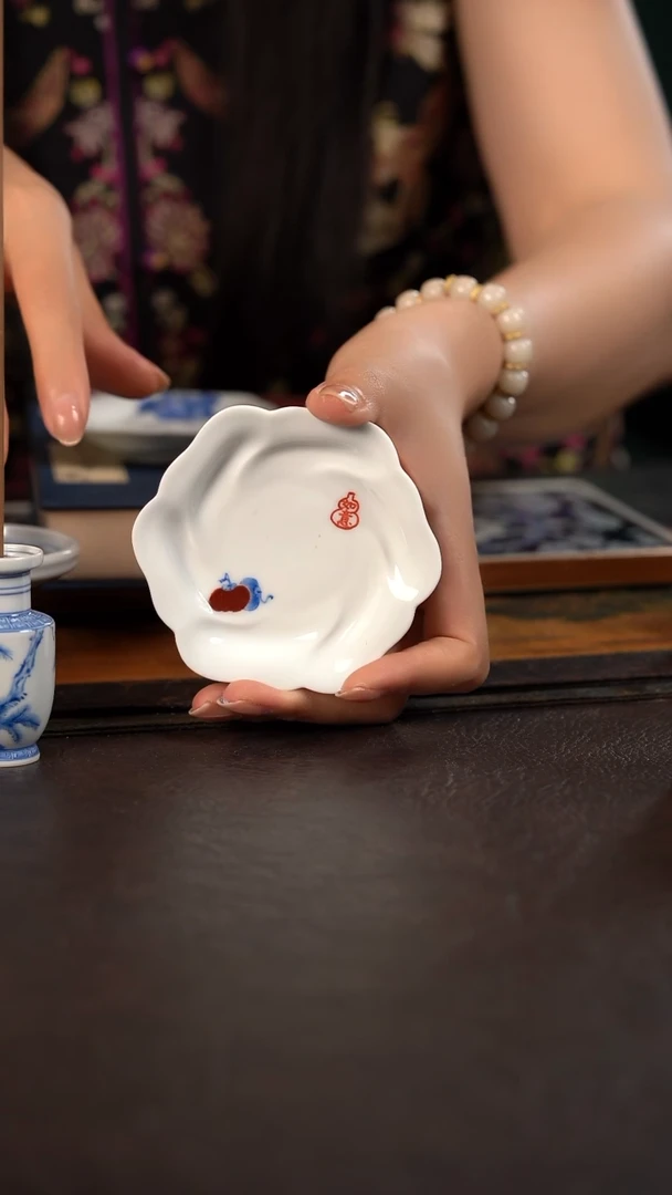 聚澜堂事事如意花朵杯垫