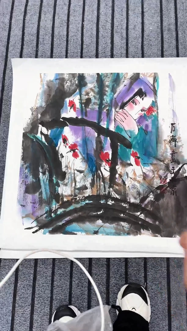 精品国画人物作品