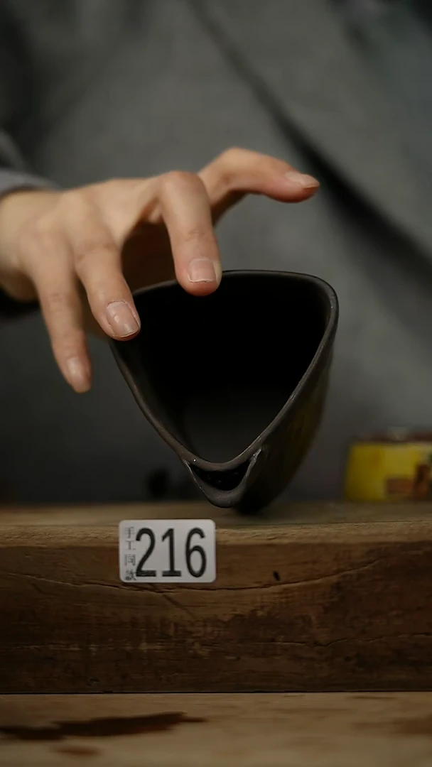 【闪购商品】瓷片丁念 设计师款 三方公道杯