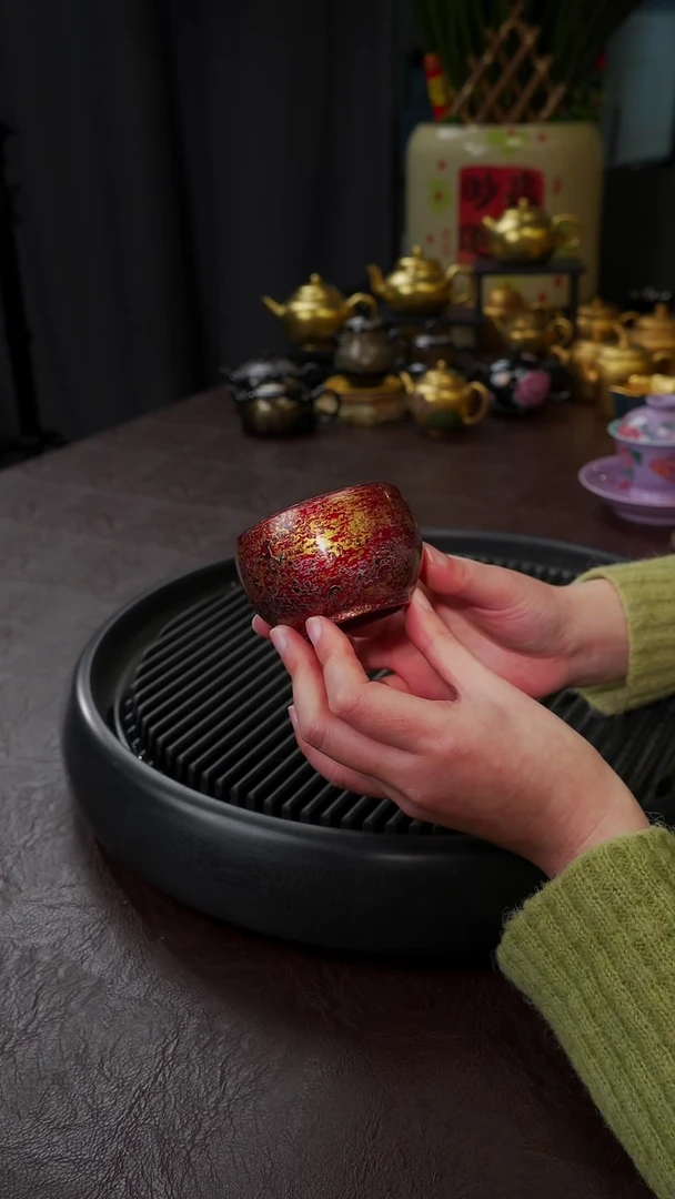 【闪购商品】杯【宜景窑大漆鎏金】杯子7