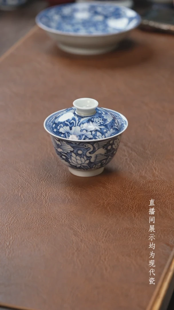 茶器茶器一鹭盖碗