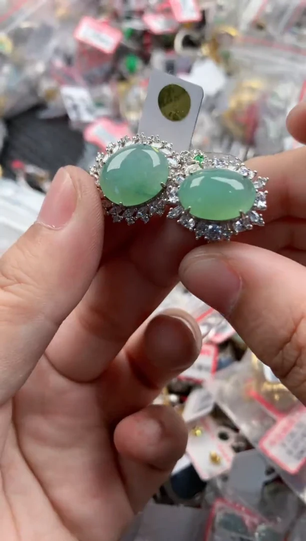 银S925镶嵌戒指翡翠777    7