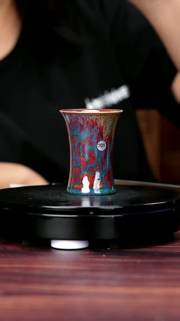 杯子701#李盼龙一级品原矿钧瓷束腰杯