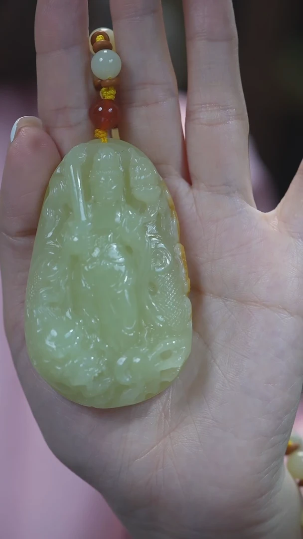 颈饰未镶嵌和田玉虚空藏