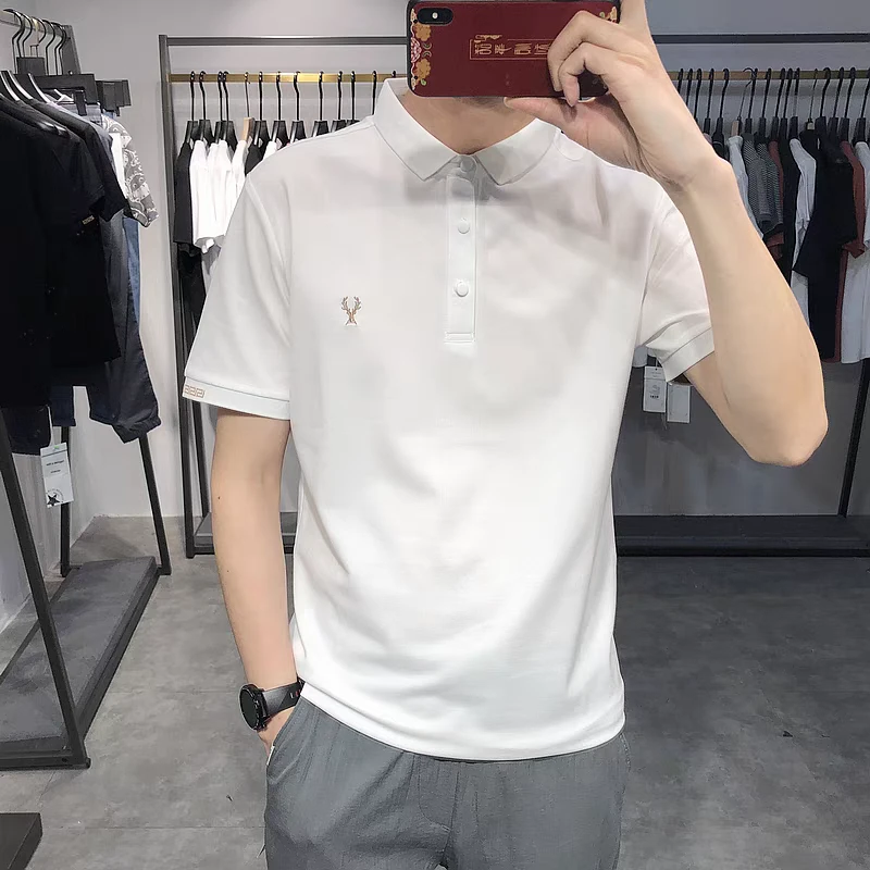 夏季短袖POLO衫鹿头