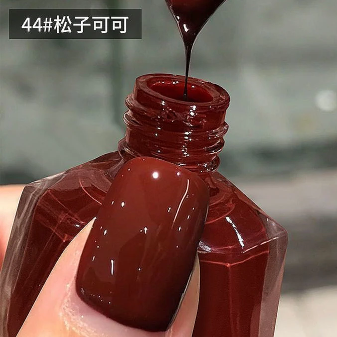 美拉德免烤快干指甲油防水不可剥美甲油指甲油脚趾甲新款秋冬显白