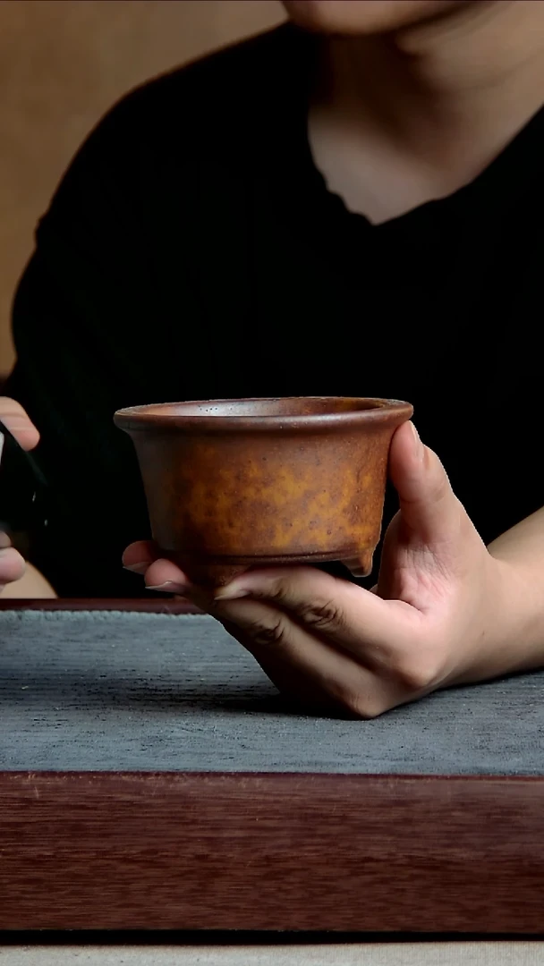 紫砂花盆8.5*4.5内径紫砂花盆