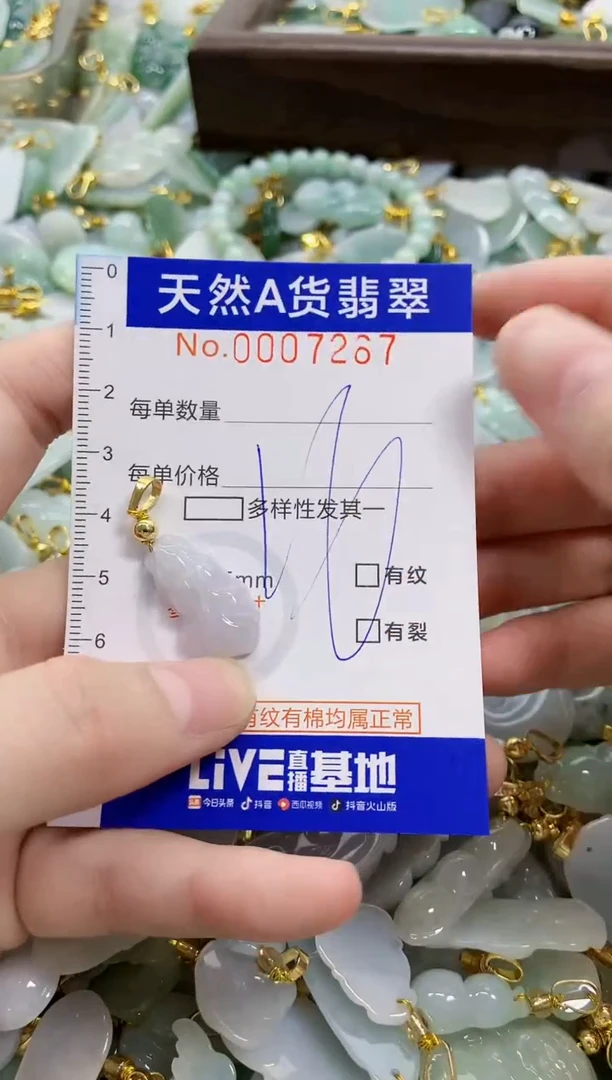 颈饰未镶嵌翡翠天然A货翡翠