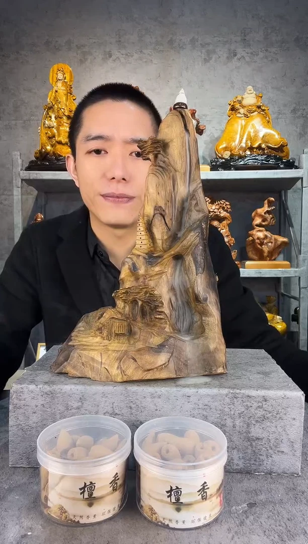 【闪购商品】金丝楠金丝楠木精工雕刻摆件